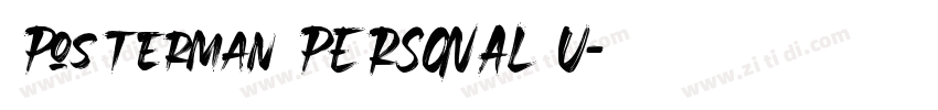 Posterman PERSONAL U字体转换